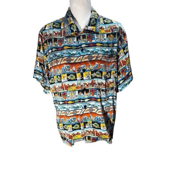 Rare 1992 Nicole Miller Perrier Silk Top Sz Small - Picture 1 of 10